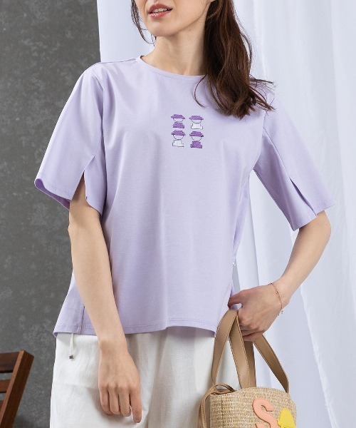 PICONE 半袖Tシャツ STUDIO PICONE（スタジオピッコーネ） tシャツ 半袖 スパンコールピコ