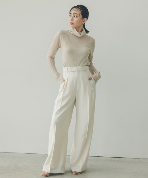 anuans（アニュアンス） ニット セーター シアータートルレイヤード