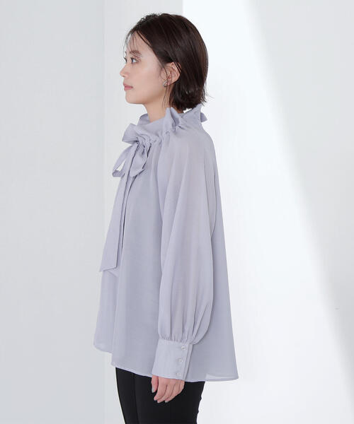 NATURAL BEAUTY BASIC ブラウス シャツ 「美人百花掲載」シアー