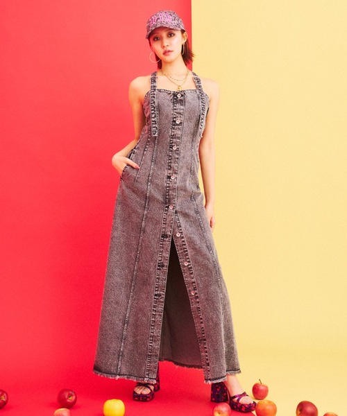 What Is Heart（わいは） ワンピース denim long one-piece - デニム