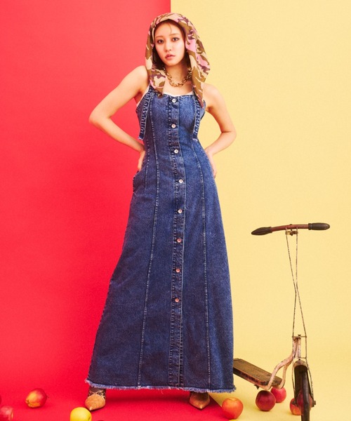 What Is Heart（わいは） ワンピース 夏 denim long one-piece