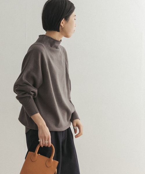 「FORK&SPOON」 長袖ニット ONE ベージュ レディース_画像2