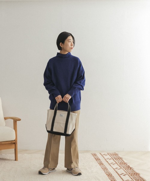 「FORK&SPOON」 長袖ニット ONE ベージュ レディース_画像9