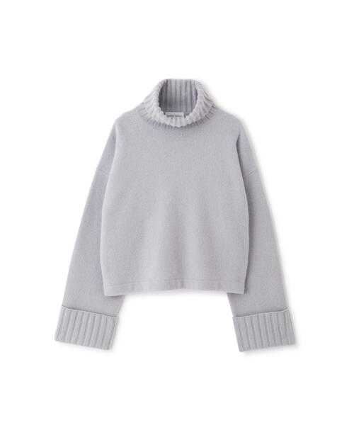 「human woman」 タートルネックニット MEDIUM ブルー レディース_画像2