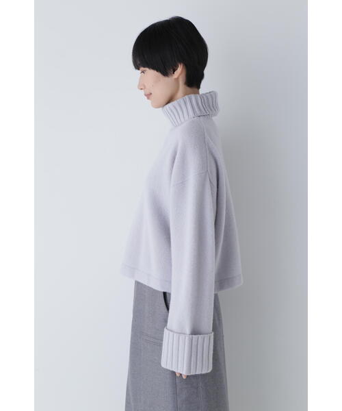 「human woman」 タートルネックニット MEDIUM ブルー レディース_画像5