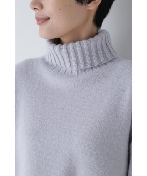 「human woman」 タートルネックニット MEDIUM ブルー レディース_画像7