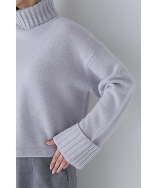 「human woman」 タートルネックニット MEDIUM ブルー レディース_画像8