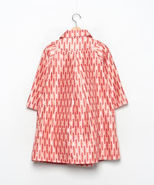 「AHCAHCUM」 ステンカラーコート - レッド レディース_画像2