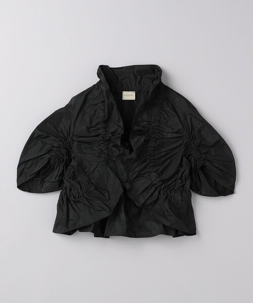 カーディガン シャーリングフリル タフタ ボレロ レディース UNITED ARROWS カーディガン シャーリングフリル タフタ ボレロ