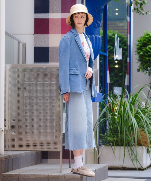 Levi's デニムスカート フリンジヘム Levi's デニムスカート Levi's/リーバイス ハイライズ Aライン