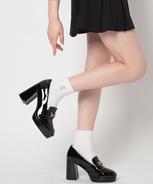 ESPERANZA パンプス 厚底ヒールアップローファー : ZOZOTOWN