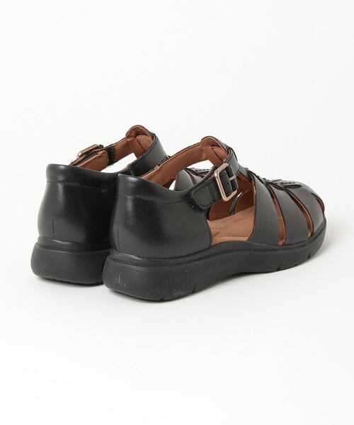 ■Clarks■クラークス サーチナサン サンダル Certina Sun / セルティナサン （ブラックレザー） -Clarks