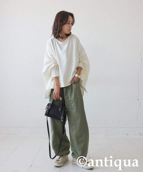 antiqua（アンティカ） モードワイドトップス レディース : ZOZOTOWN