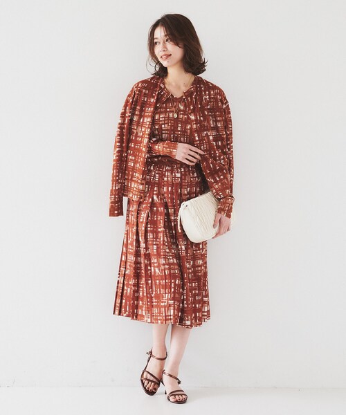 アンタイトル（UNTITLED）/【セットアップ可能】チェックプリント プリーツスカート UNTITLED（アンタイトル） スカート 「セットアップ可能」チェック