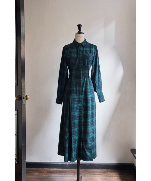 Her lip to 「Her to」 シャツワンピース S グリーン レディース  