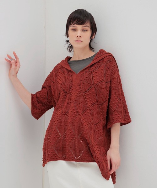 ニット セーター VENIT / popcorn sailor color knit(ポップコーンセーラーカラーニット VEK-7503-A) レディ