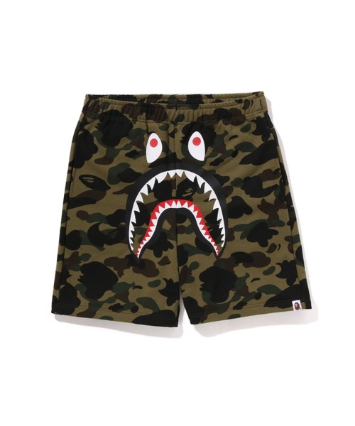 A Bathing Ape/スウェットハーフパンツ、TIGERSHARK ABC camo pink side シャーク スウェットハーフパンツ Lサイズ a