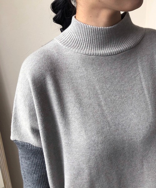 「LHELBIE」 ニットワンピース M ベージュ レディース_画像9