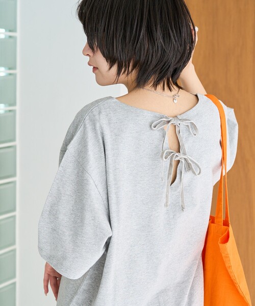 tシャツ 限定展開　バック ベロアリボ ン半袖 Tシャツ レディース | FREAK'S STORE | 02