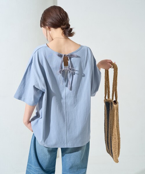 tシャツ 限定展開　バック ベロアリボ ン半袖 Tシャツ レディース | FREAK'S STORE | 22