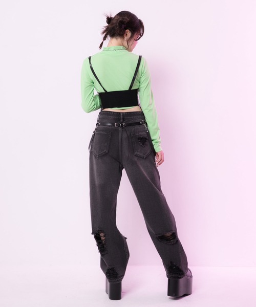 Diable baiser ジーンズ デニム デニムパンツ クラッシュデニム