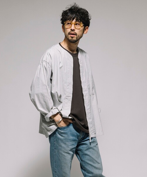HINSON フルジップシャツ HINSON シャツ HINSON/ヒンソン フルジップカーディガン