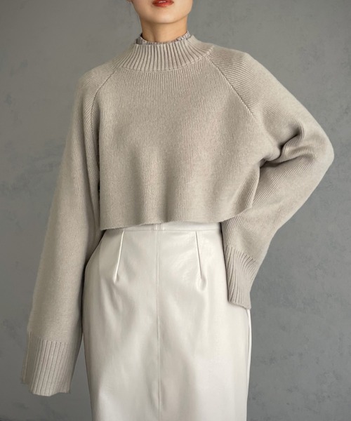 「&g'aime」 長袖ニット FREE グレイッシュベージュ レディース_画像3