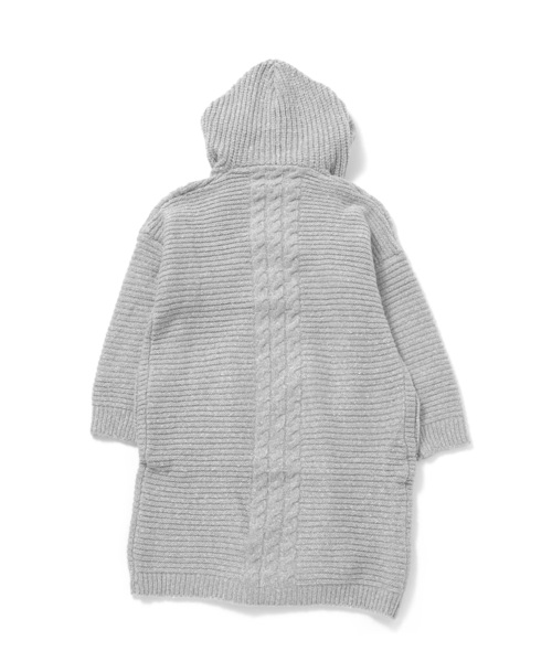 「JACK & MARIE」 ニットカーディガン S ライトグレー レディース_画像7