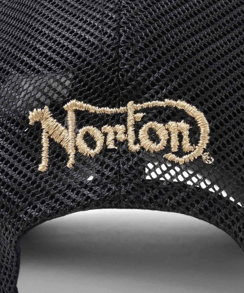 キャップ 帽子 Norton ゴールド 刺繍メッシュキャップ メンズ | ノートン | 05