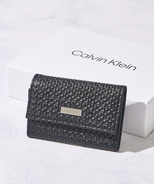 キーケース 「Calvin Klein/カルバンクライン」Key Case / ワンポイント レザーキーケース