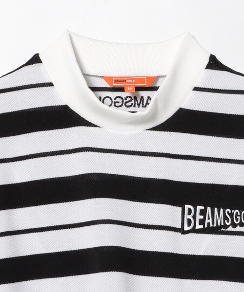 BEAMS GOLF モックネック ボーダーシャツ（メンズ・Lサイズ） BEAMS GOLF（ビームス ゴルフ）〈MEN〉【別注】LACOSTE
