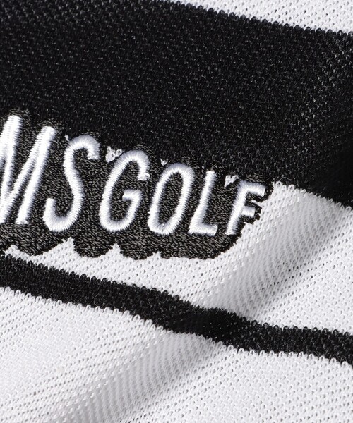 BEAMS GOLF tシャツ ORANGE LABEL / マルチボーダー モック