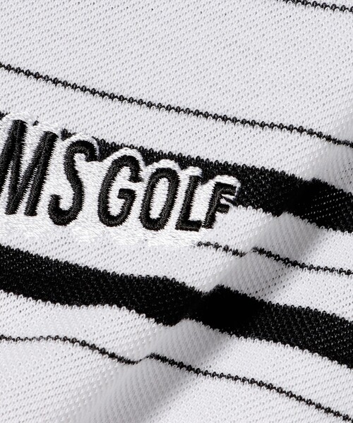 BEAMSGOLFメンズウエア BEAMS GOLF tシャツ ORANGE LABEL / マルチボーダー モック
