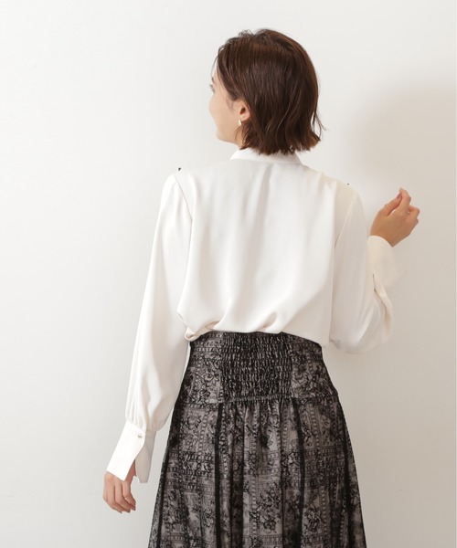 「JILL STUART」 長袖ブラウス FREE ホワイト レディース JILL by STUART 「JILL STUART」 長袖ブラウス FREE ホワイト