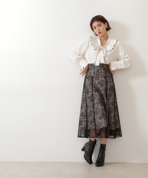「JILL STUART」 長袖ブラウス FREE ホワイト レディース JILL by STUART 「JILL STUART」 長袖ブラウス FREE ホワイト系