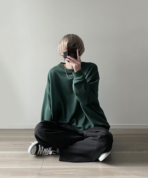 「Nilway」 スウェットカットソー SMALL ブルー メンズ