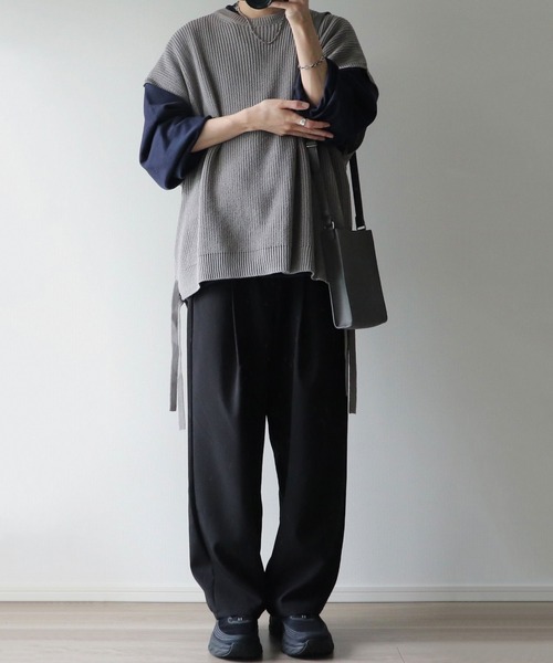 「Nilway」 スウェットカットソー SMALL ブルー メンズ