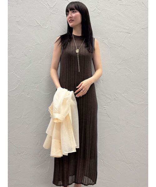 LAGUNAMOON ワンピース 「WEB限定」ラインニットワンピース 夏服