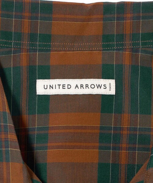 UNITED ARROWS シャツ ボイル エアリー マドラスチェック メンズ