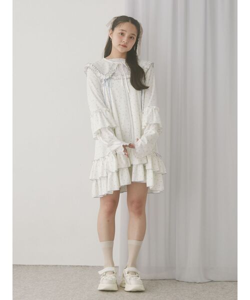 merry jenny（メリージェニー） ワンピース flower waffleミニ