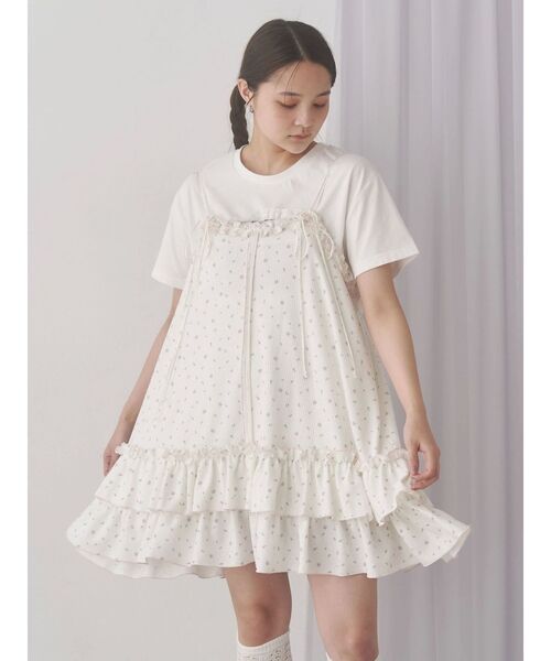 merry jenny（メリージェニー） ワンピース flower waffleミニ