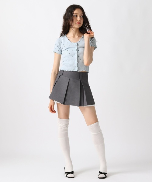 FOREVER21（フォーエバー21） カーディガン 「2025SS」ドット柄リブ