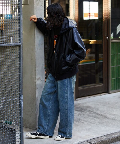 「FREAK'S STORE」 ブルゾン MEDIUM ブラック メンズ_画像3