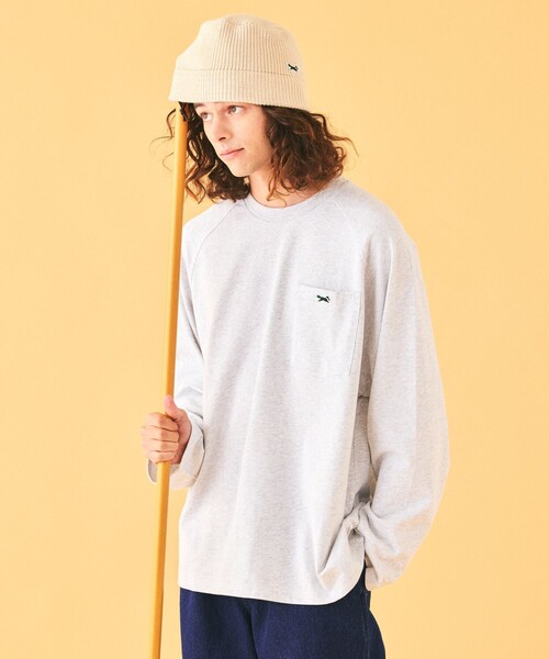 「TOWNCRAFT」 長袖Tシャツ MEDIUM ネイビー メンズ
