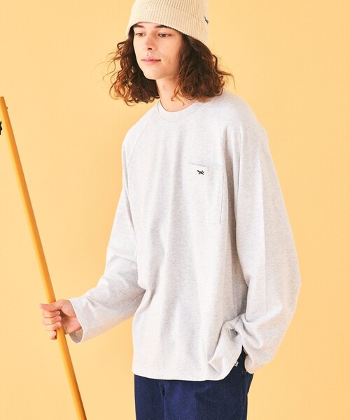 「TOWNCRAFT」 長袖Tシャツ MEDIUM ネイビー メンズ