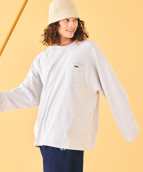 「TOWNCRAFT」 長袖Tシャツ MEDIUM ネイビー メンズ