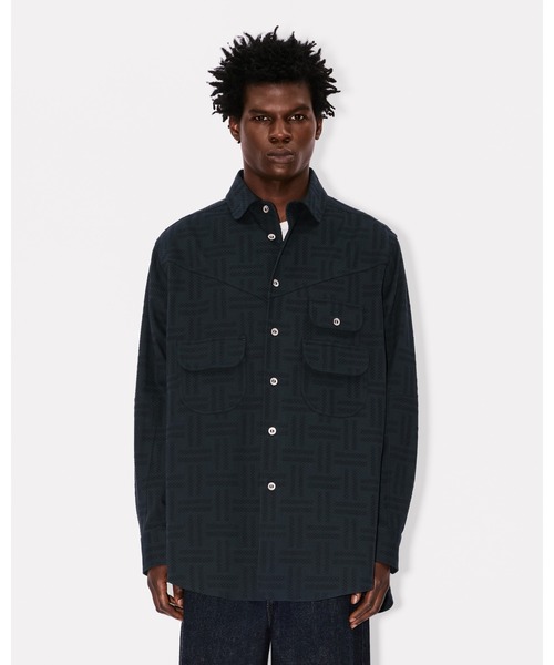 シャツ 'KENZO Weave' ワークウエア オーバーシャツ メンズの画像