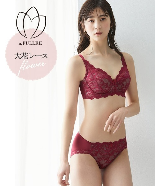 ニッセン（nissen） ブラジャー ショーツセット フルカップブラジャー