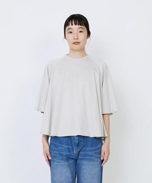 tシャツ 「4月ベストセラーブランド内2位」「4月お気に入り登録ブランド内2位」オーガニックコットン天竺Aラインプルオーバー レディースの画像