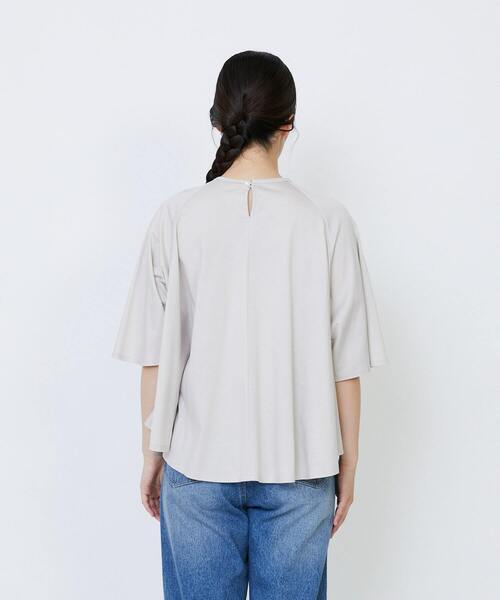 tシャツ 「4月ベストセラーブランド内2位」「4月お気に入り登録ブランド内2位」オーガニックコットン天竺Aラインプルオーバー レディースの画像